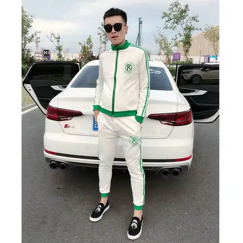 社会套装男秋季长袖卫衣裤子一套衣服精神小伙快手网红同款两件套
