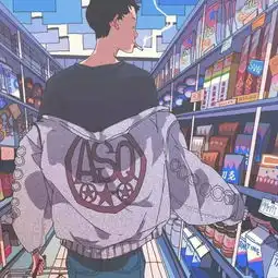 动漫男生头像青春是跌跌撞撞的旅行

