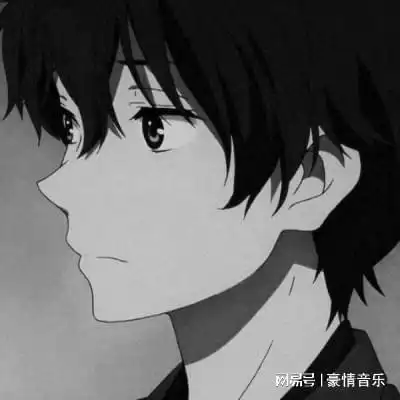 黑白动漫男生头像2021二次元男生黑白头像图片
