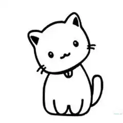 小朋友怎么画小猫的简笔画