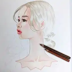 同样是画彩铅插画,为什么她却画得如此着迷美的让人窒息