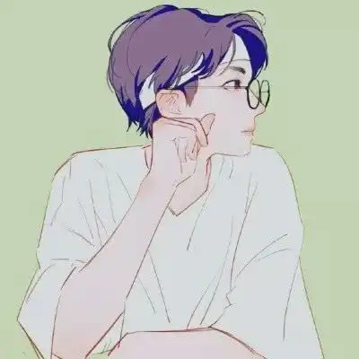 唐崎夜雨可爱慵懒动漫男头

