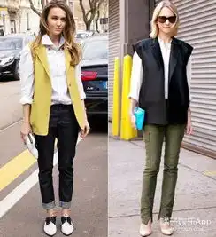 杨紫的马甲套装王子文的无袖西装,秋天的look火辣辣的帅